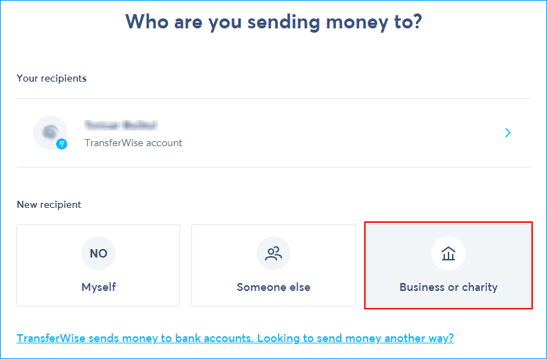 Sending money